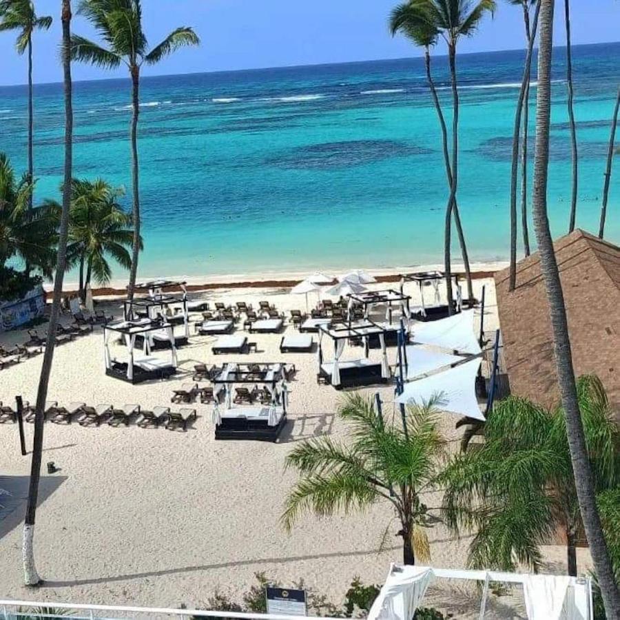 Chic Beachfront Apartment - Private Beach Access 蓬塔卡纳 外观 照片